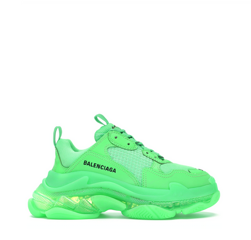 Balenciaga Triple S Neon Green Clear Sole LuxuryCoutureCDMX