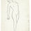 Thumbnail: Tekening Nola Hatterman te koop van een elegante naakte dame inkt op papier