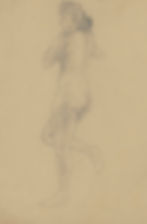 Tekening Nola Hatterman te koop, Staand vrouwelijk naakt