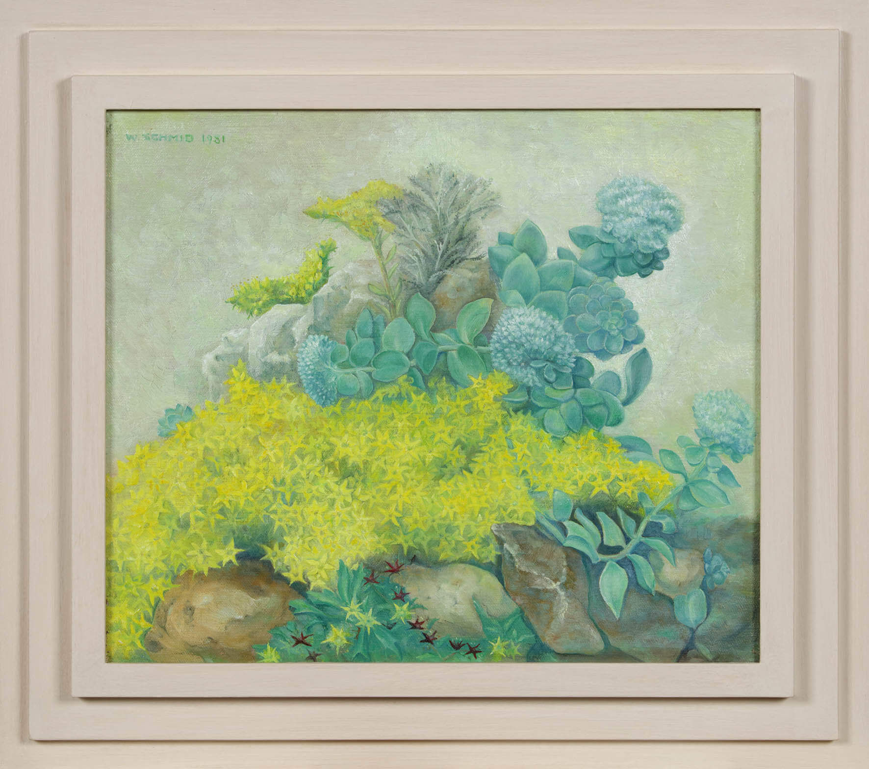 Schilderij van Wera Schmid-Wittenberg te koop, Stilleven met muurpepers uit 1951