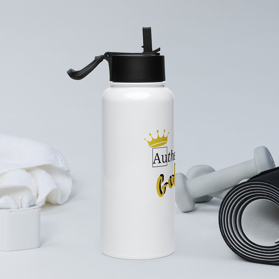 Thumbnail: Authentically Golden water bottle