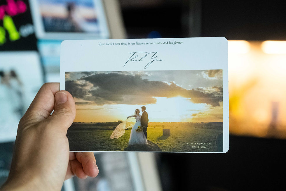 Thumbnail: Magnet Wedding Thank You Cards with Photo, Ultra-Thick Personalized Photo Card