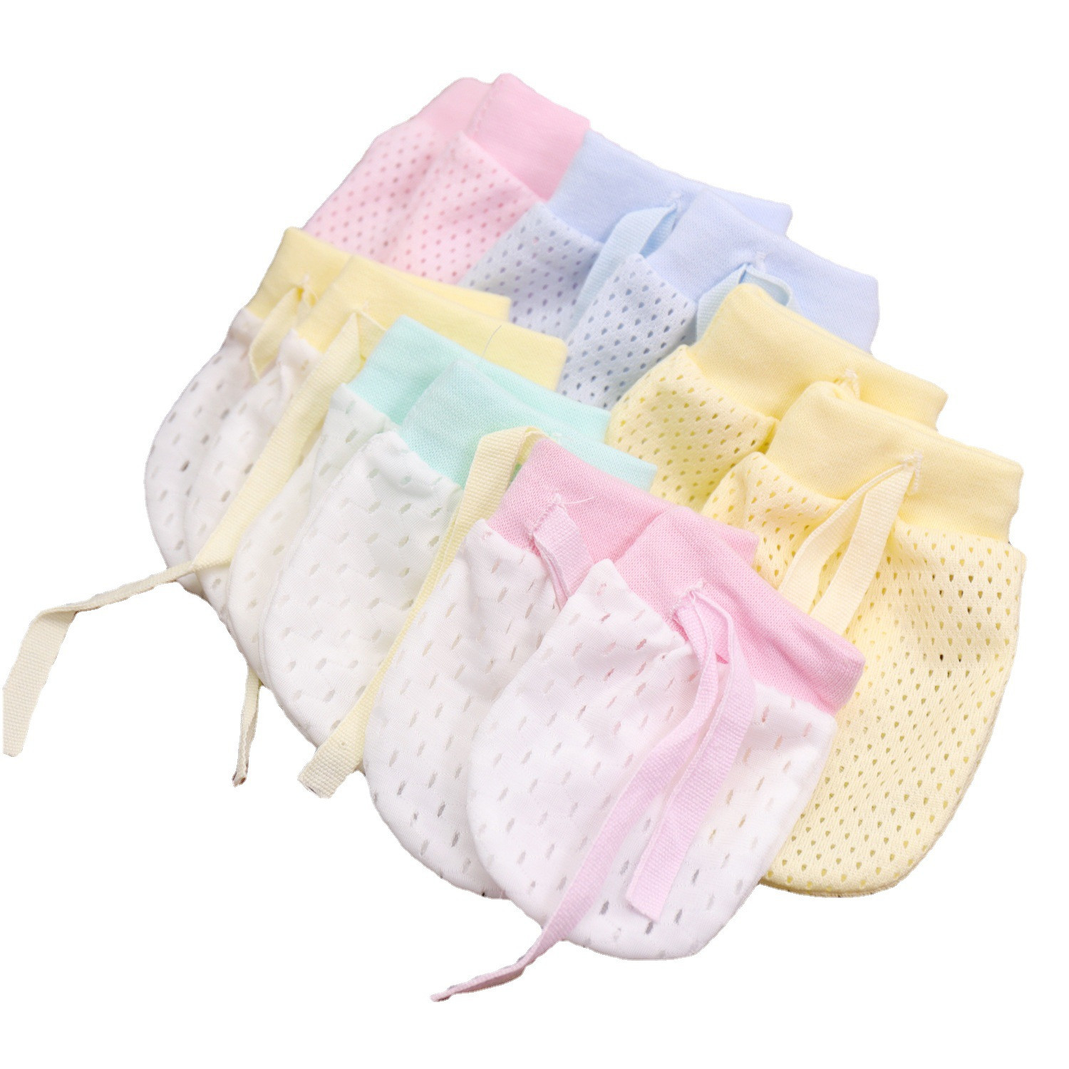 Adjustable Anti-Scratch Mittens for Infants and Newborns
