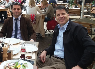 Müşteri ziyareti sonrası iş yemeği, Ljubljana Slovenya