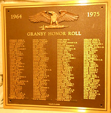 Granby MA Veterans Honor Roll