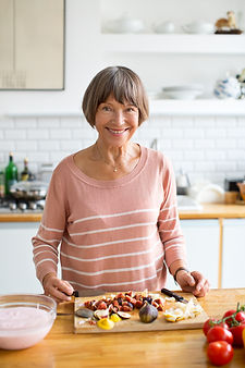 Smiling Woman Cooking