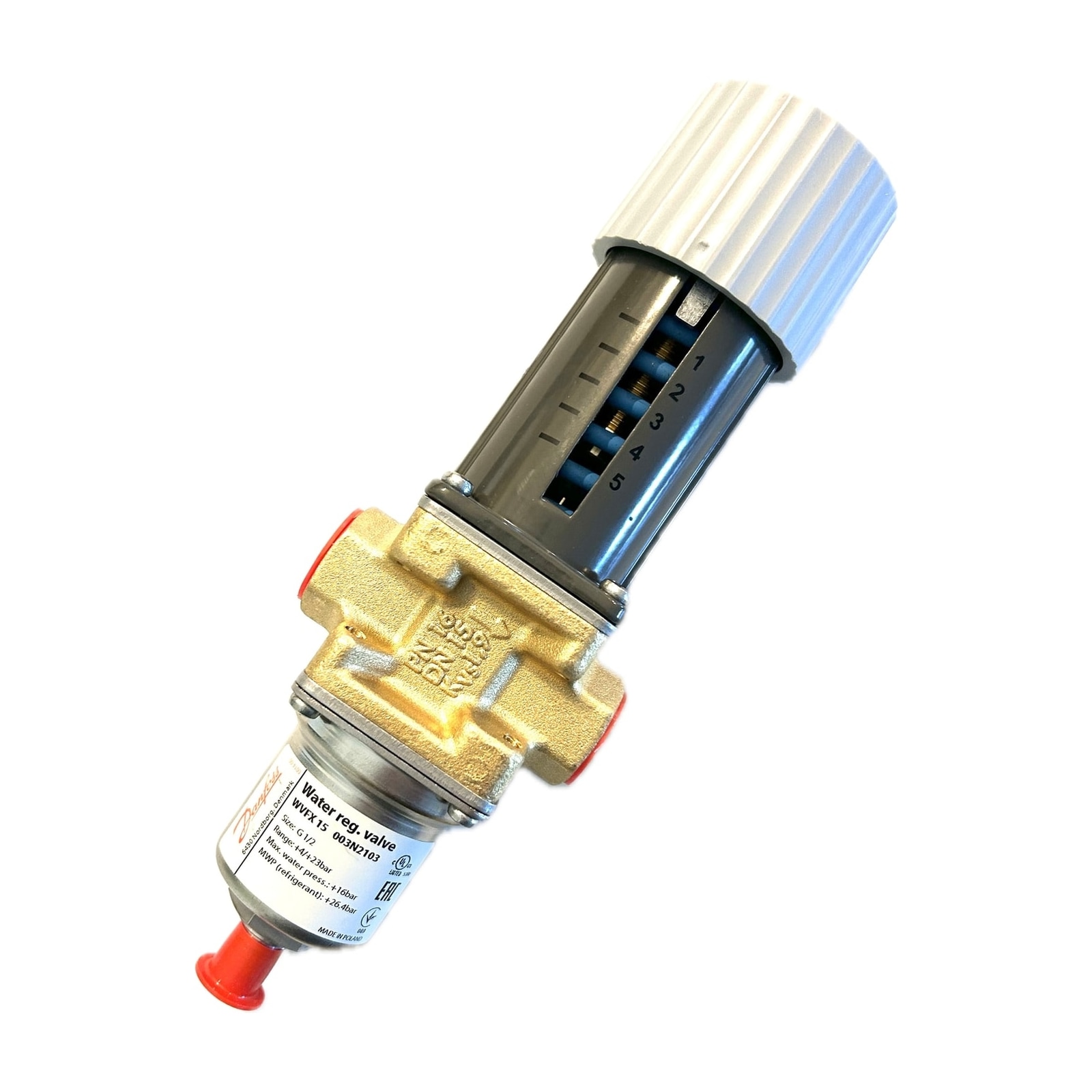 Danfoss WVFX15 003N2103 1/2 inch water valve 0913002 primary product photo for FMB Union and Realstar dry cleaning machines