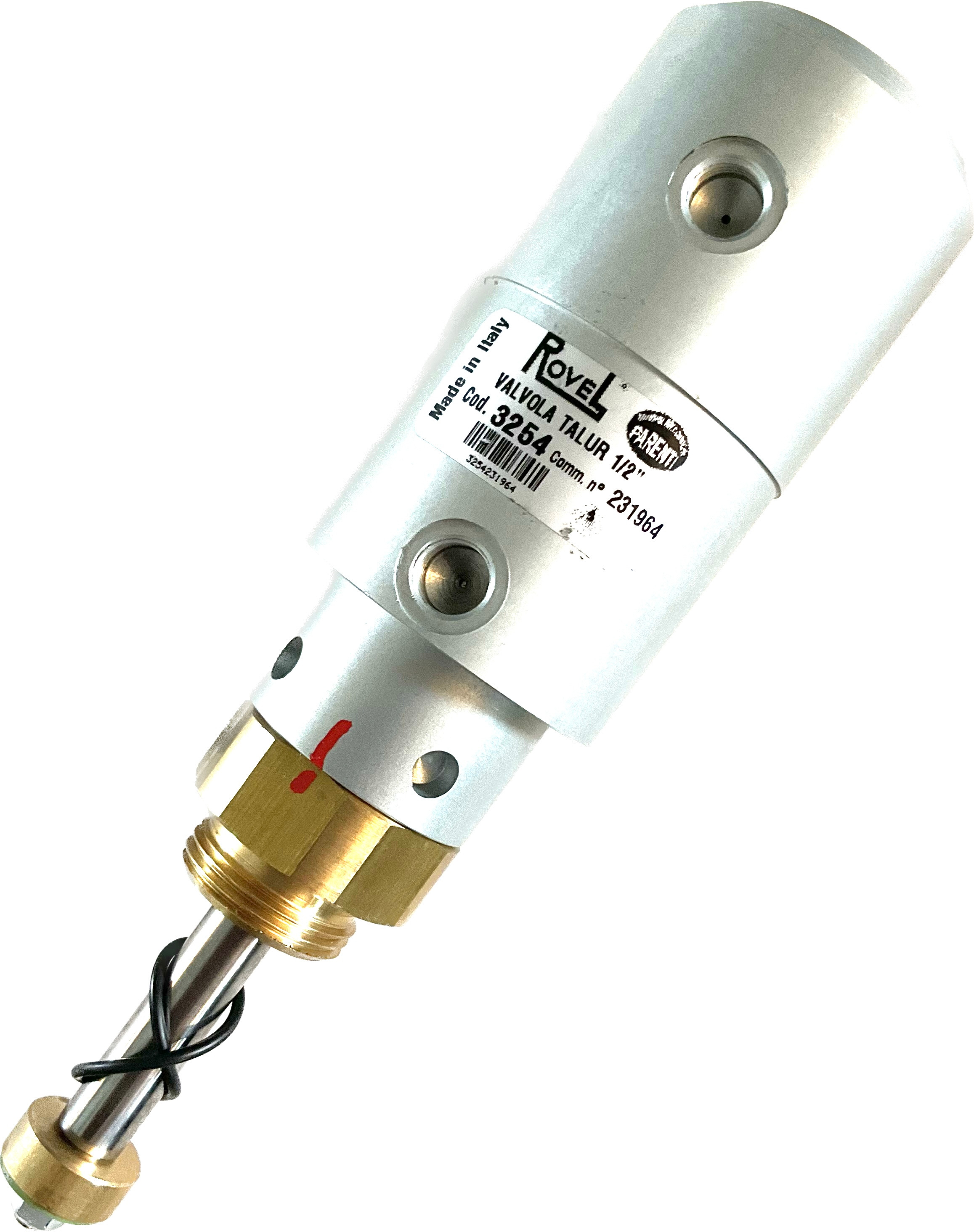 1/2 in NC Valve Comp. With Fitting And Heat Shield - PN 0901165