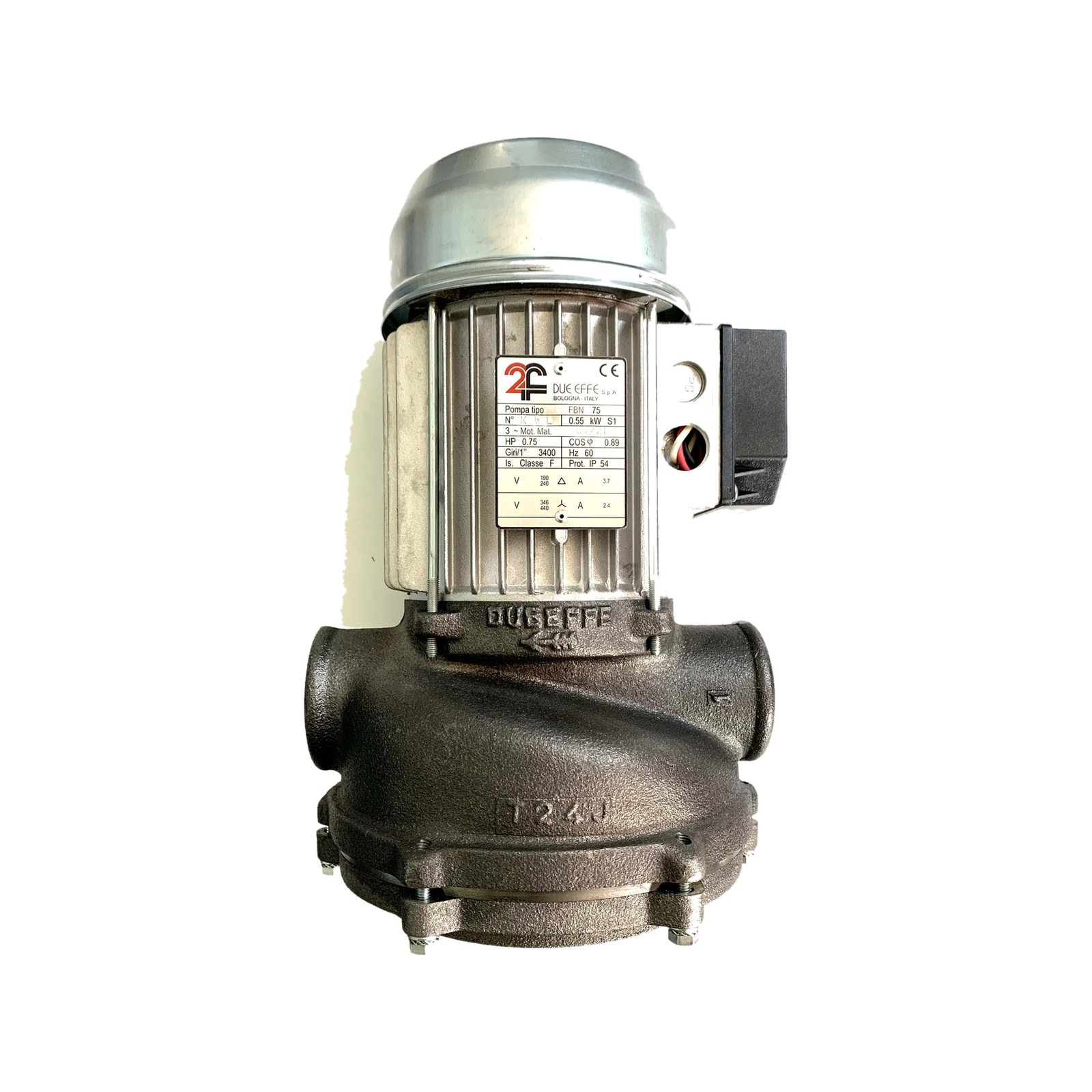 0702035 FBN75 Due Effe Pump Motor for Perc Machines | FMB / Union / Realstar 0702035 primary product photo for dry cleaning machine service