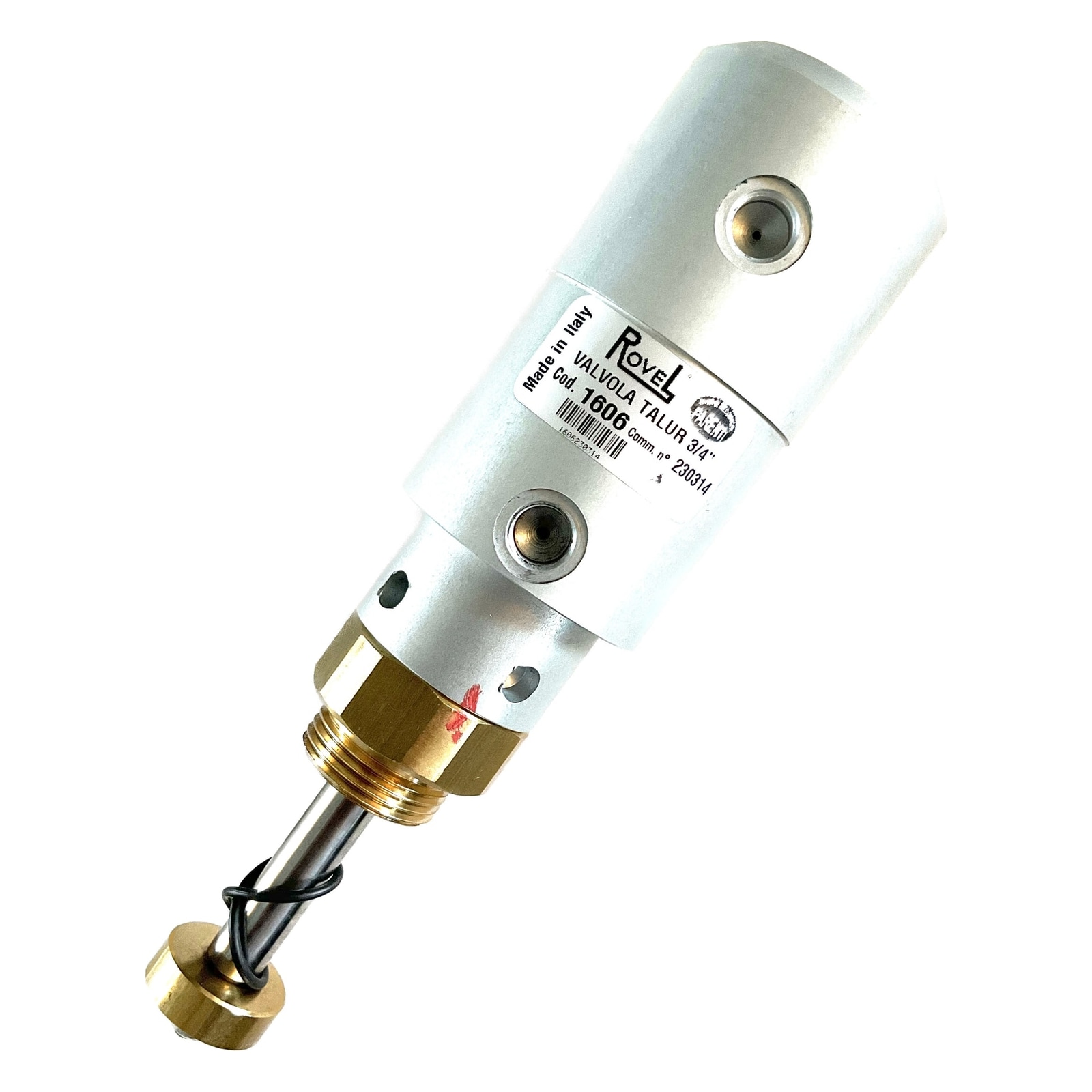 0901167 3/4 in NC Alum. HT Valve w/ Brass | FMB 0901167/Union PU0901167/RS 0901167 primary product photo for dry cleaning machine service