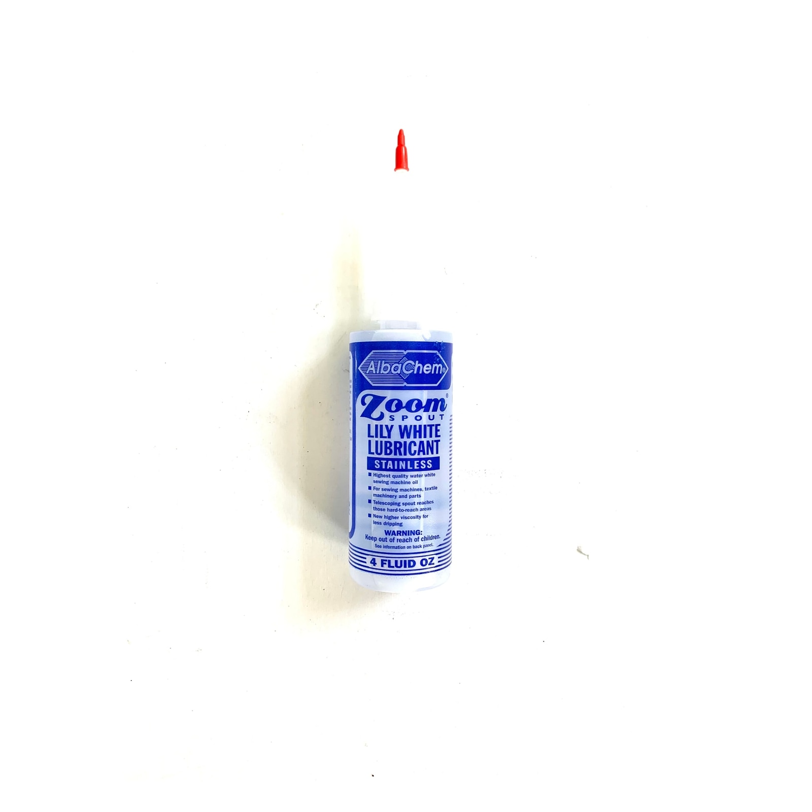 Alba Chem Lily White Oil with Zoom Spout 4oz primary product photo for dry cleaning machine service
