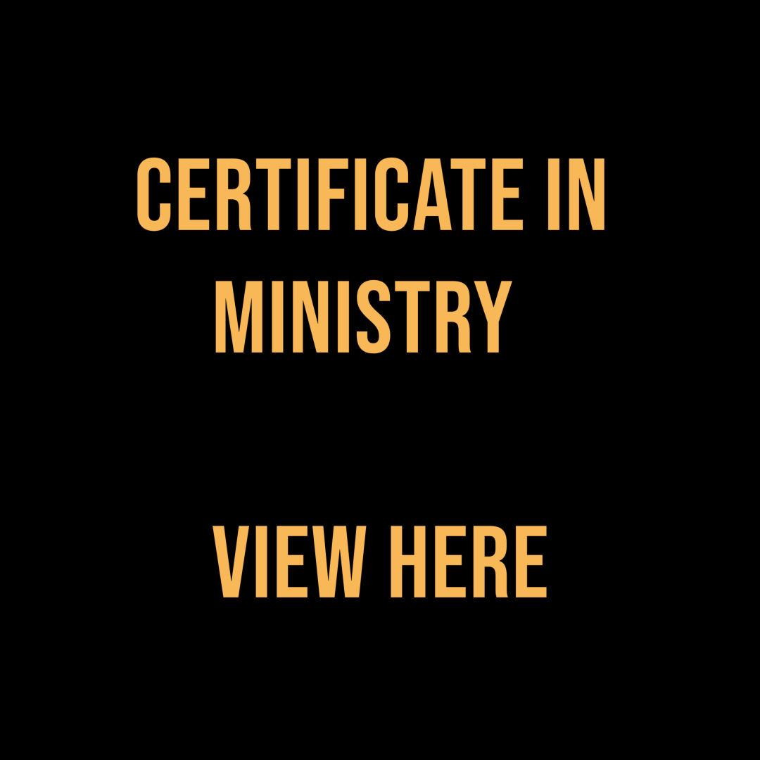 Certificate In Ministry
