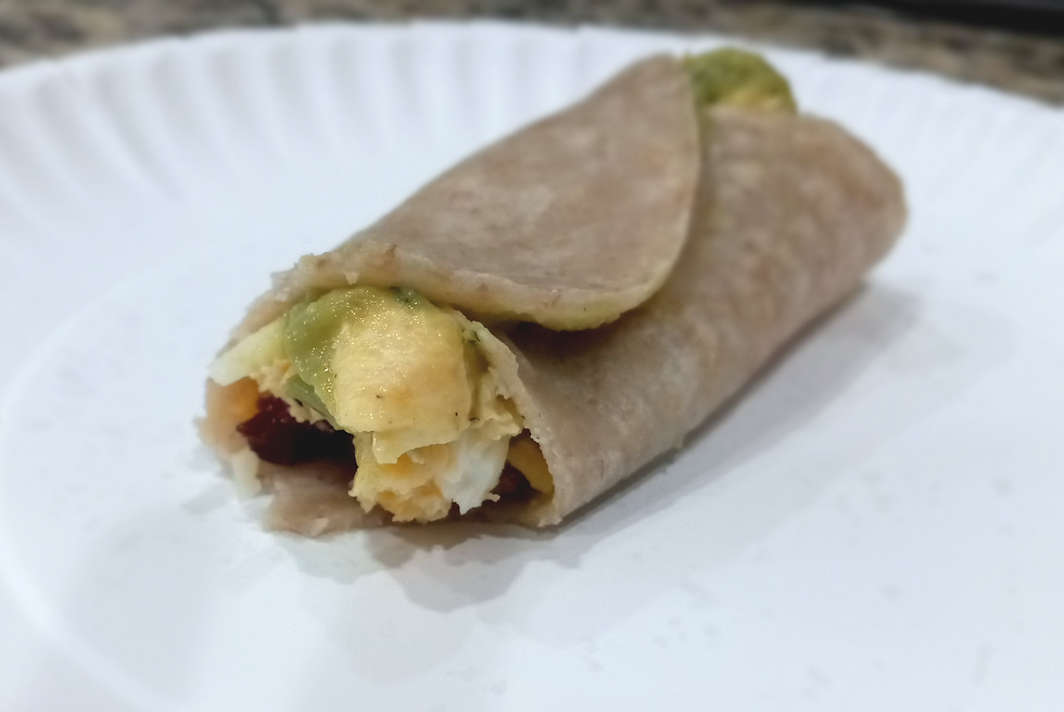 breakfast taco with paleo tortilla
