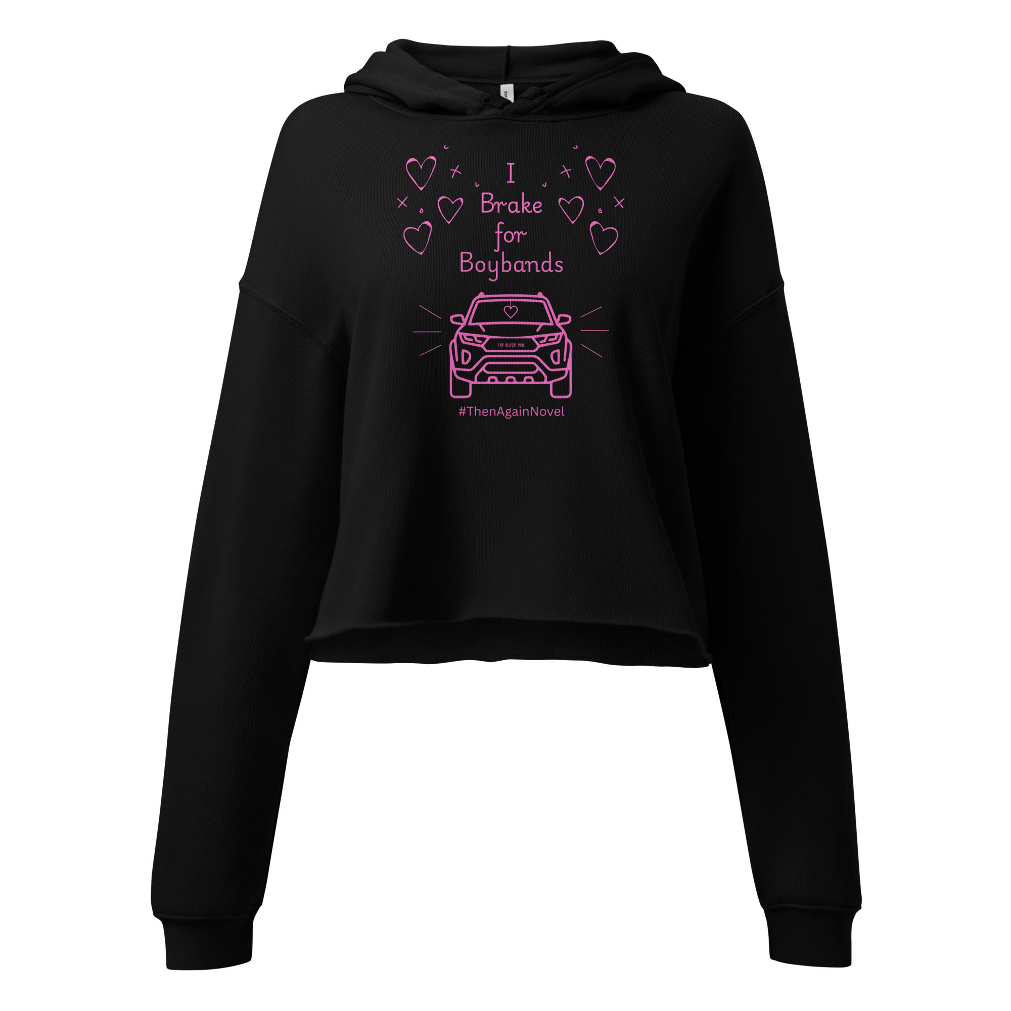 I BRAKE FOR BOYBANDS Bella + Canvas crop hoodie