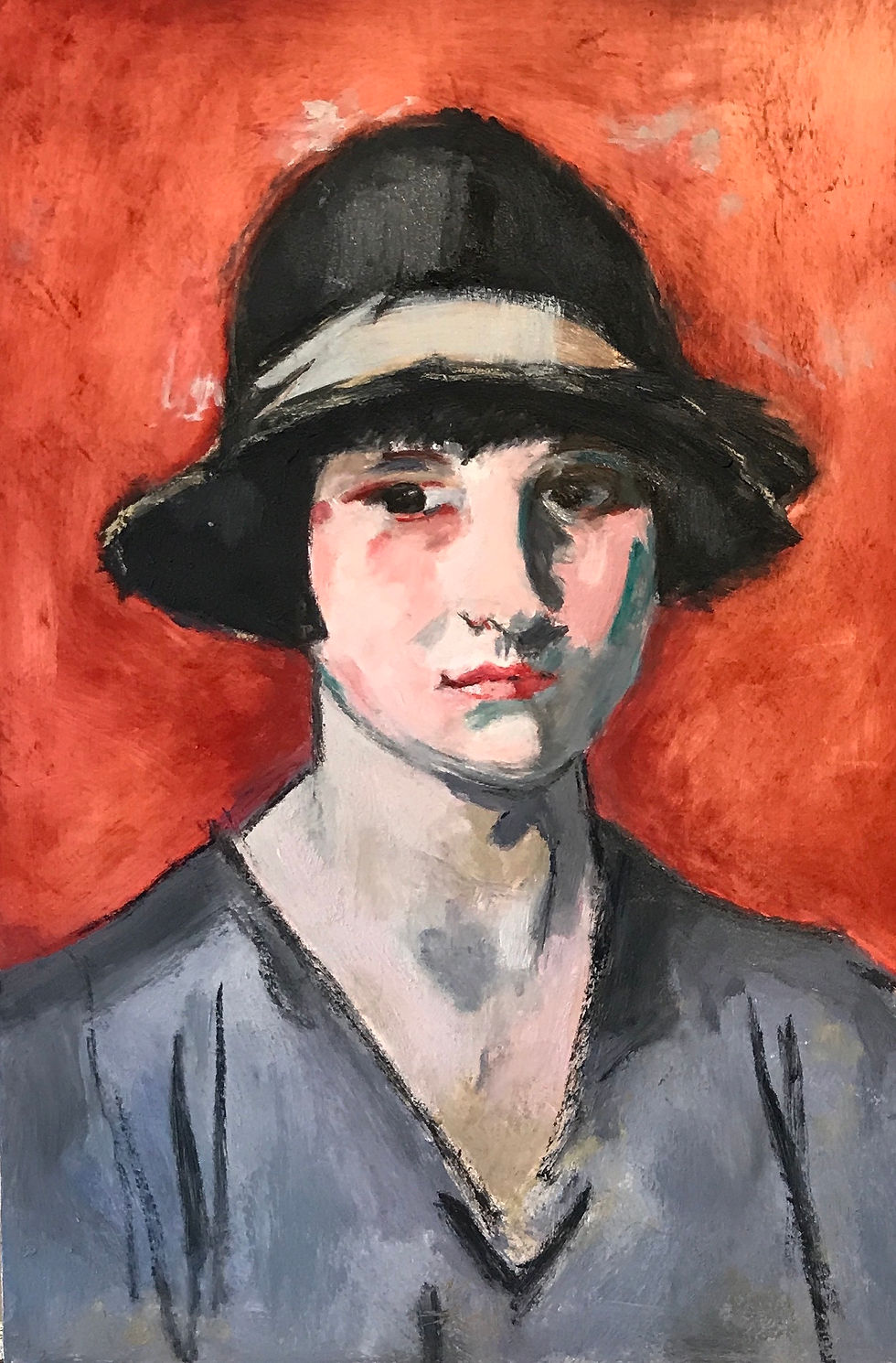 Study after Samuel Peploe - The Black Hat