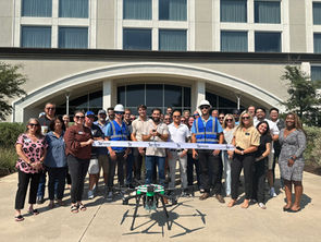 Ribbon Cutting and Drone Demonstration: Bellah Cleaning Company