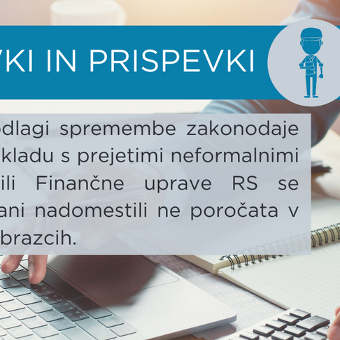 Davki in prispevki - povračilo stroškov delavcem za delo od doma