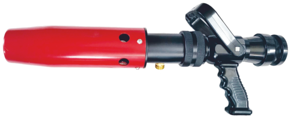 SELF INDUCTING HANDLINE FOAM NOZZLE WITH PICKUP TUBE