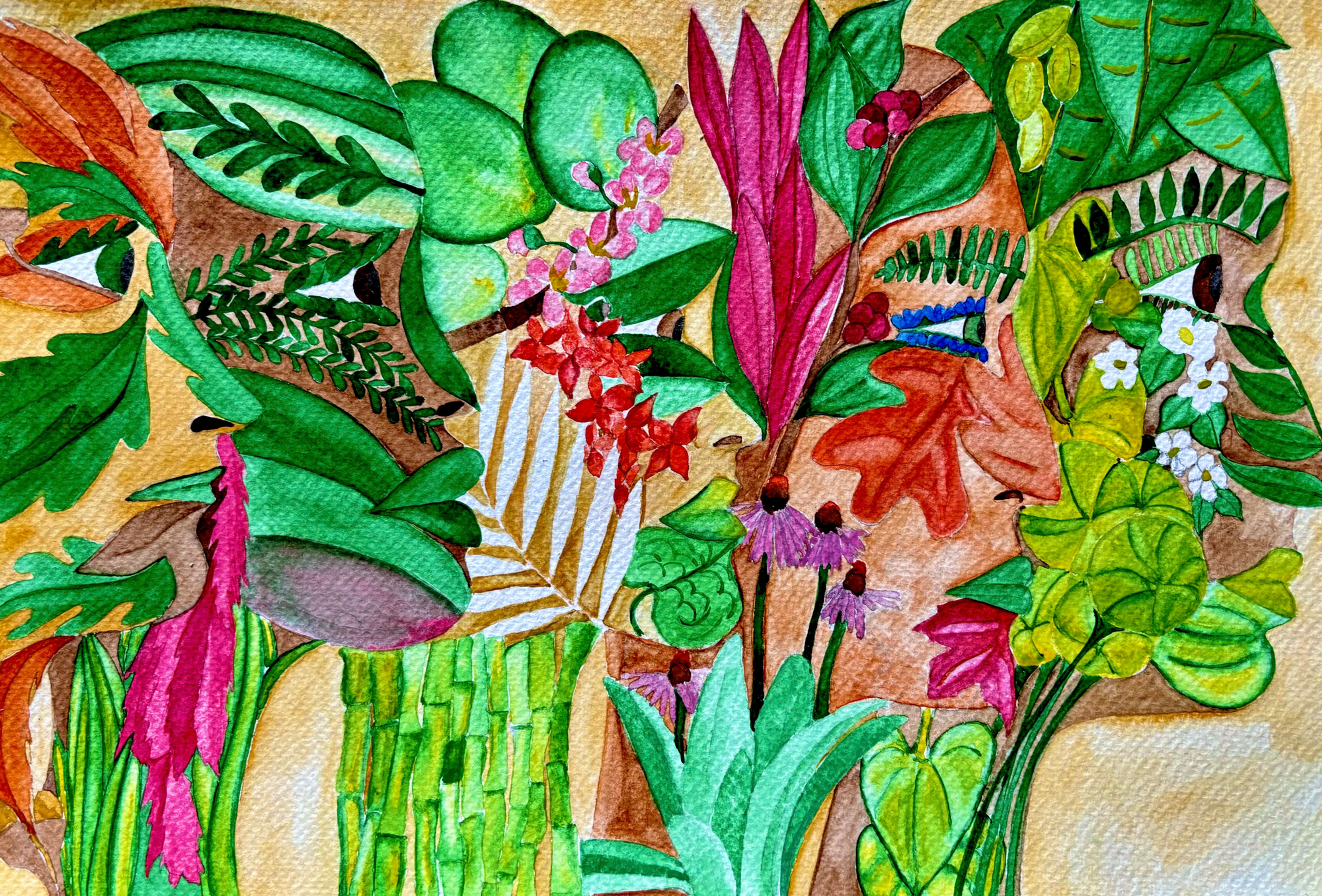 Women of the Earth; Original Watercolour Painting