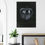 Thumbnail: Black Apple monochrome painting , Wall Art print