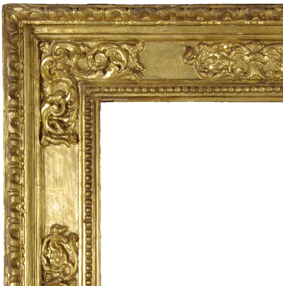 Cornice a foglia d'oro XVII secolo