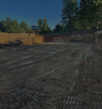 Lucketts Excavating digs out basement for house construction.