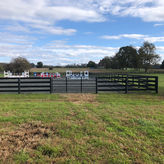 Lucketts Excavating installs an equestrian riding arena in Waterford Virginia
