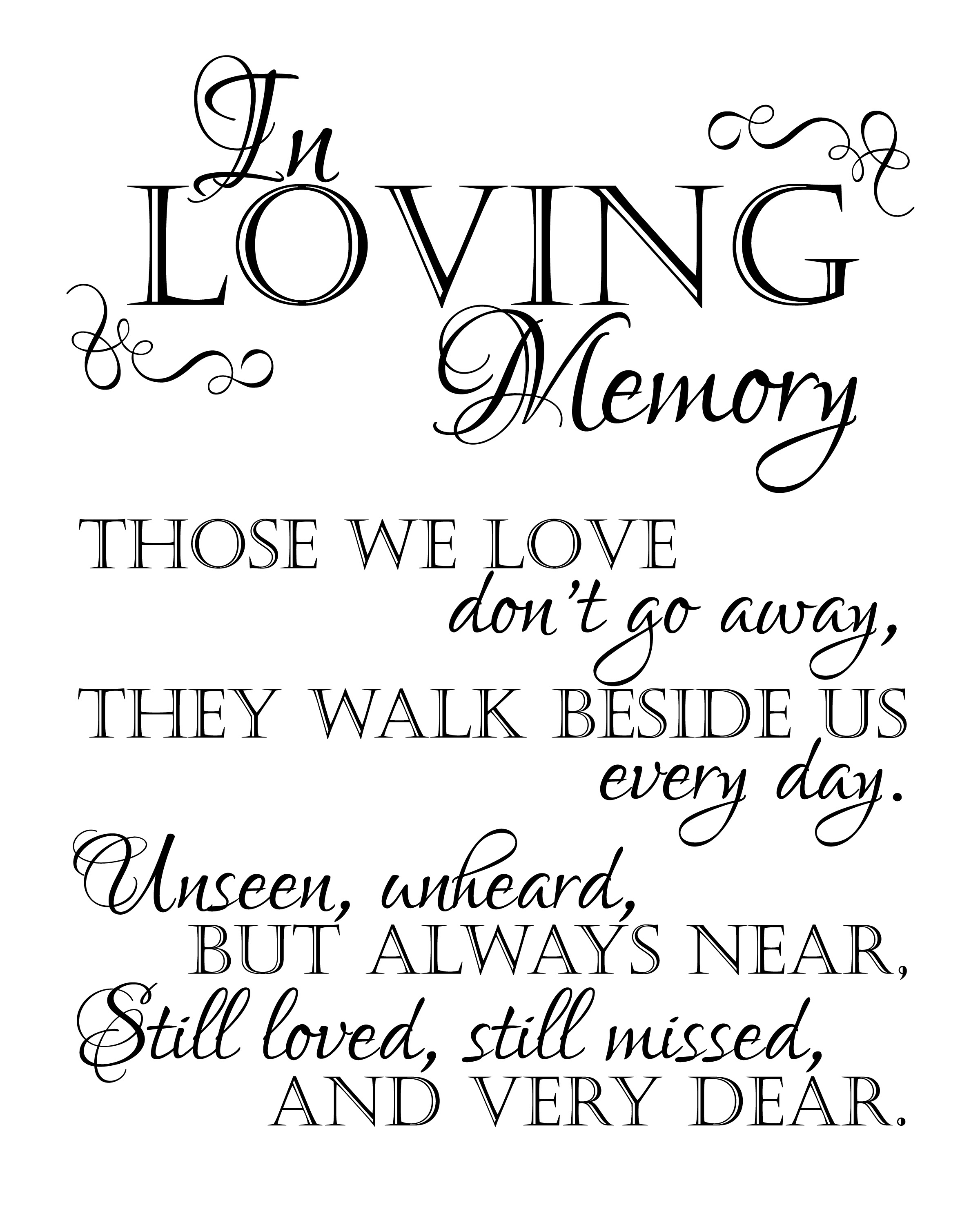 Misc. Printables for Frames