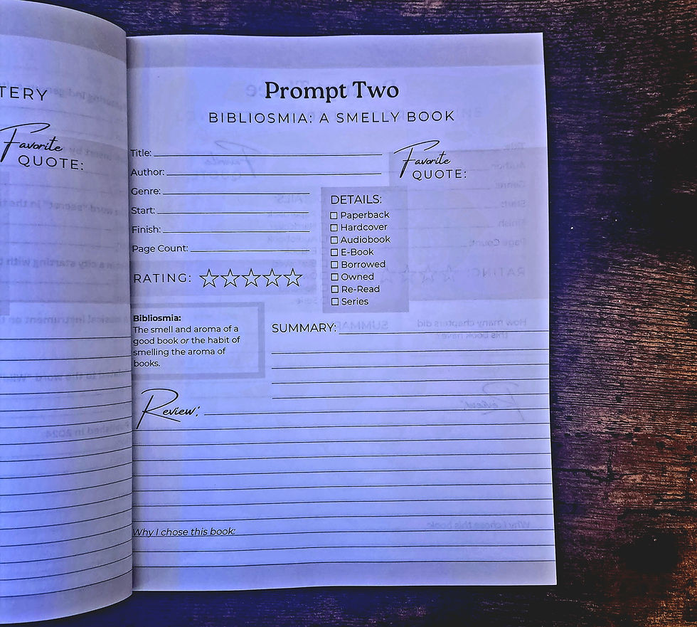 52 Book Club 2024 Reading Challenge Journal