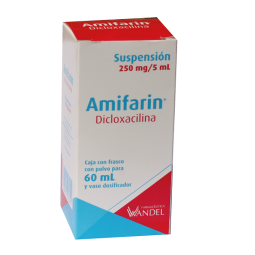 AMIFARIN 250 MG/5 ML SUSP C/60 ML (DICLOXACILINA 250 MG SUSP)WANDEL
