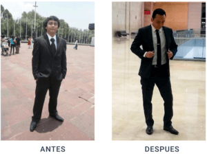 Antes y despues traje de vestir martin mastache