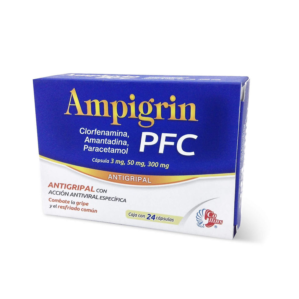 AMPIGRIN PFC 3MG/50MG/300MG C/24 CAP (CLORFENAMINA 3MG/AMANTADINA…