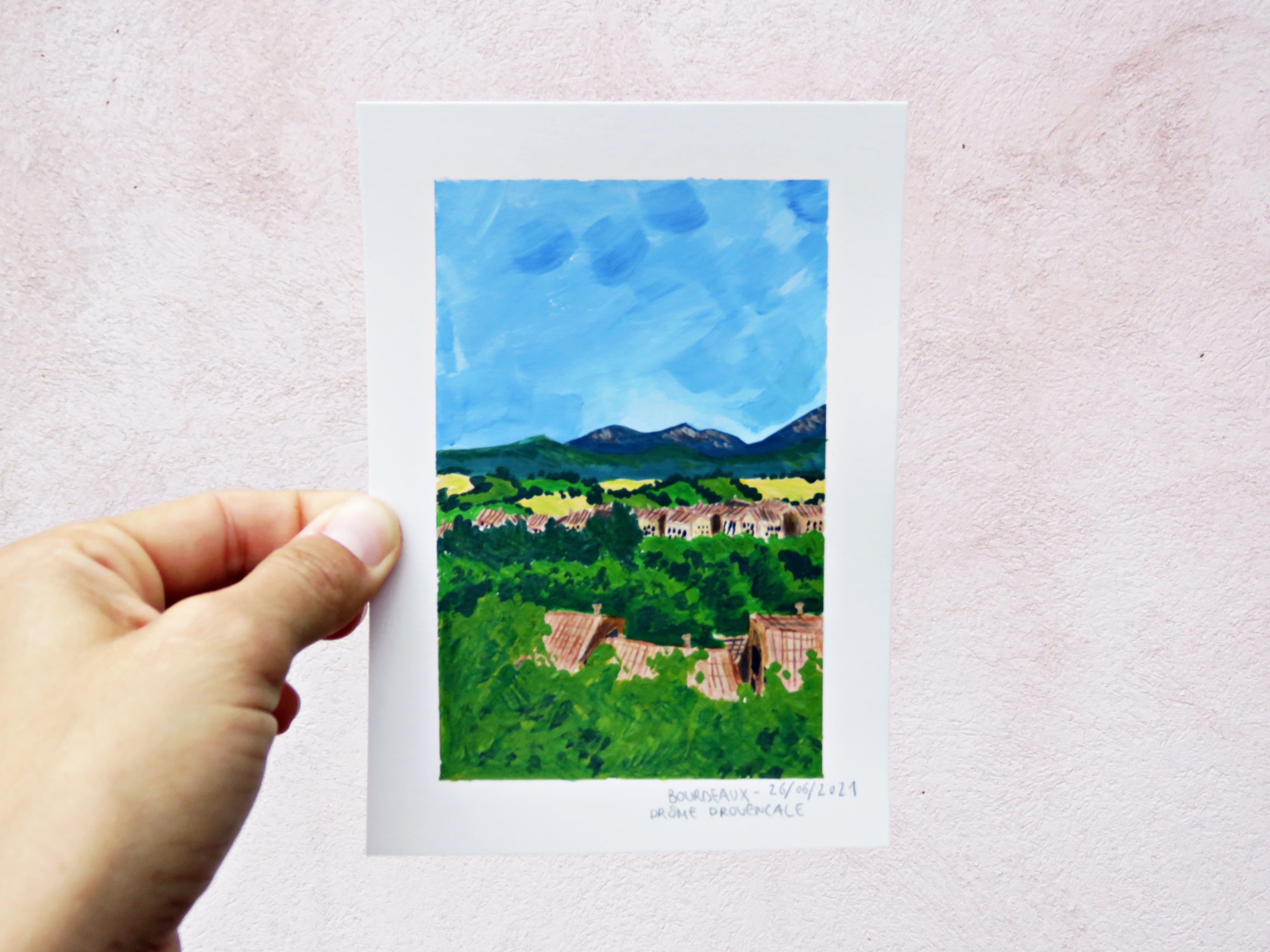 Drôme Provençale - ILLUSTRATION ORIGINALE