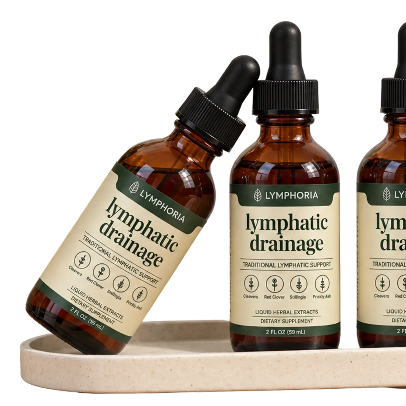 Lymphoria lymphatic drainage bottles