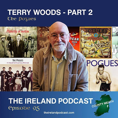 Episode 95 is a continuation of the conversation between Terry Woods and Fender Jackson as Terry talks about his career in The Pogues.
