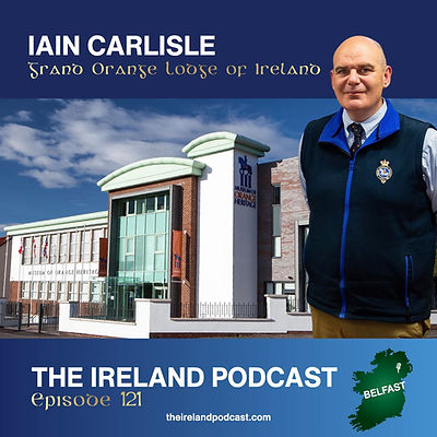 Episode 121 is a conversation between Fender Jackson and Chief Executive of the Grand Orange Lodge Of Ireland Iain Carlisle.