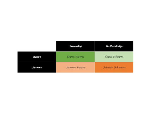 Die Known - Unknown Matrix: Wie Coaching hilft, Wissen zu optimieren und Unsicherheiten zu meistern