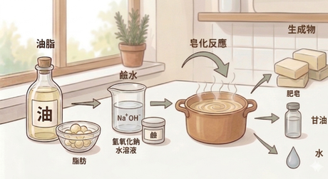 從油脂到泡沫:三分鐘看懂「皂化反應」