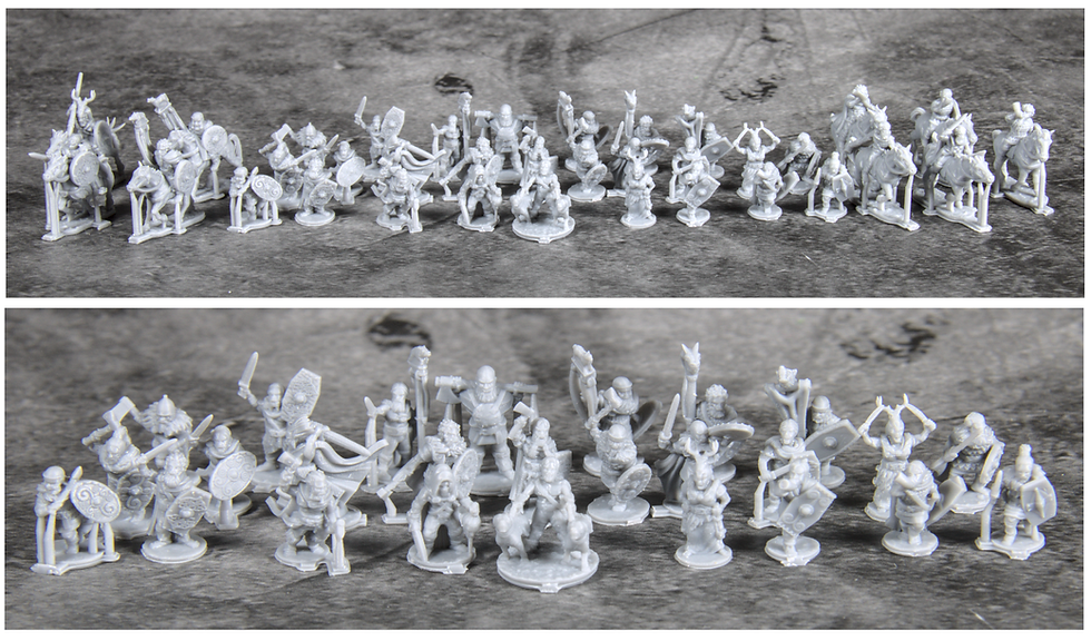 Thumbnail: 10mm 3D Printed Germanic Command