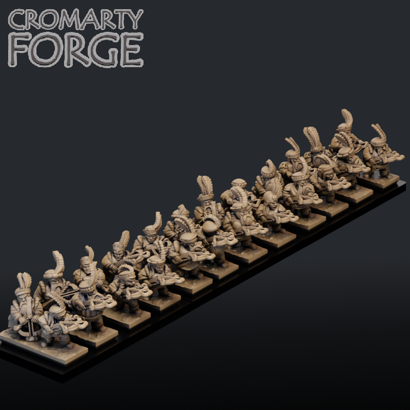 Thumbnail: City Dwarfs 10mm 3D Printed X-Bows