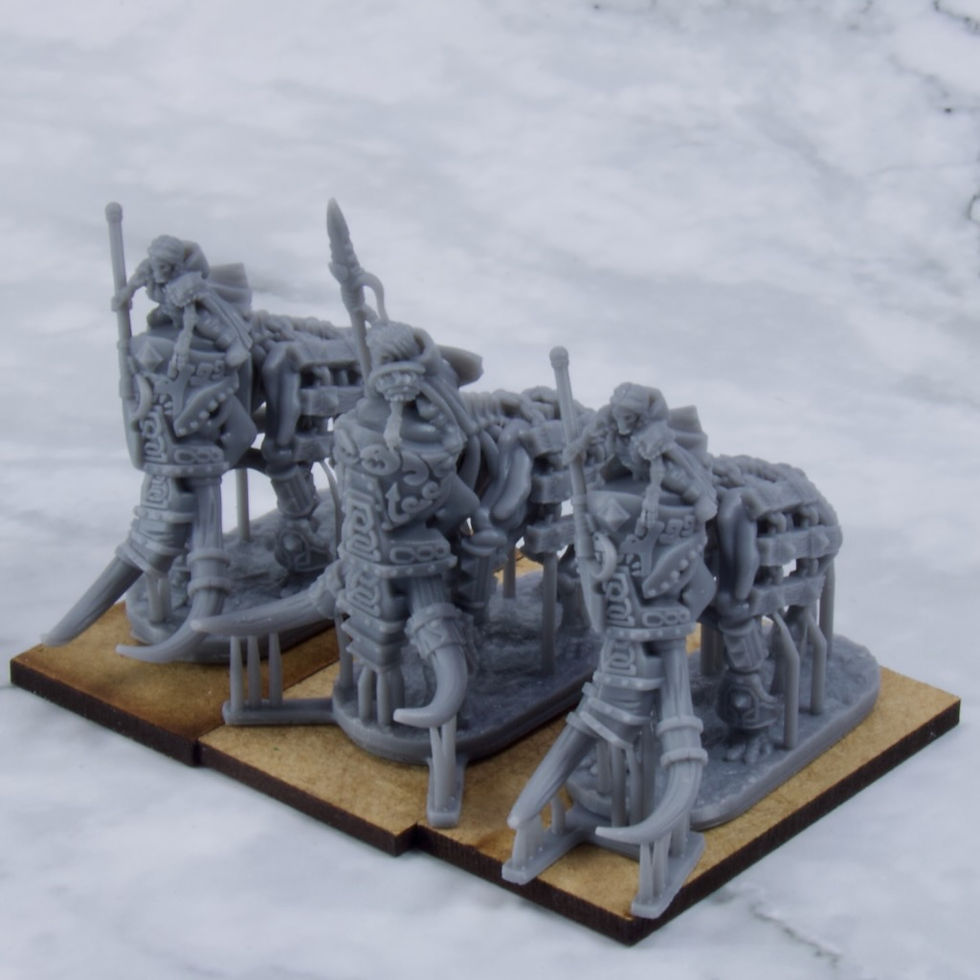 Thumbnail: 10mm Undead Norse Mammoth Herd