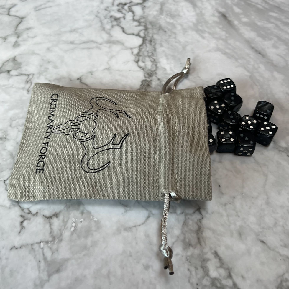 Thumbnail: Quick Pick Pearl Black 12mm Dice x 30