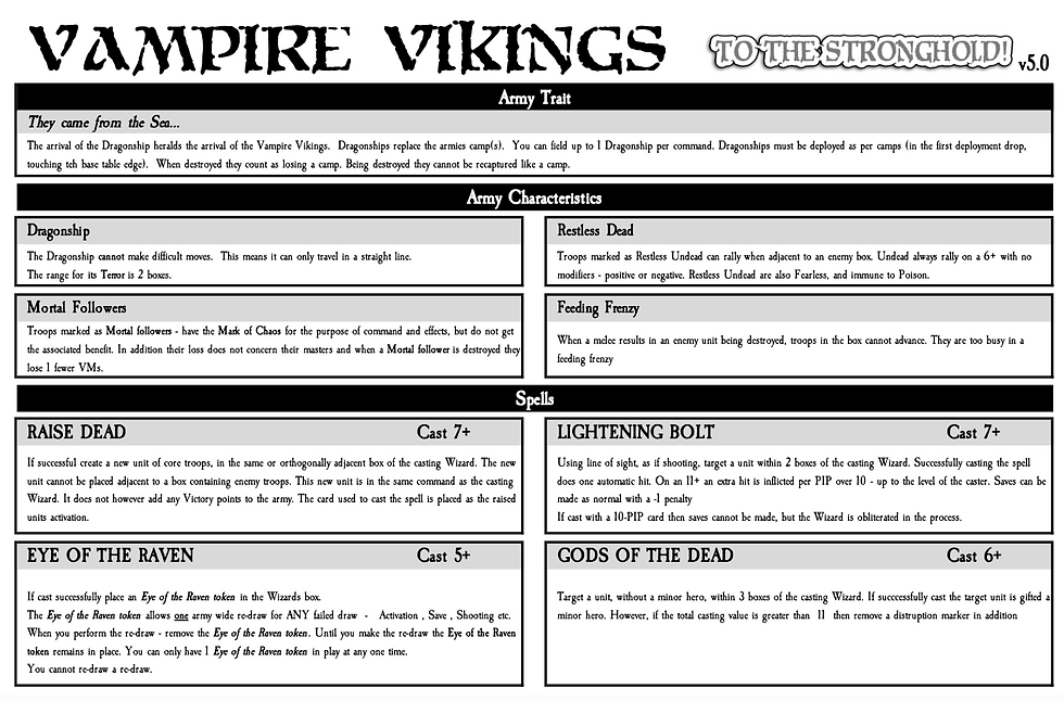 Thumbnail: Vampire Vikings Monsters and Magic Full Army