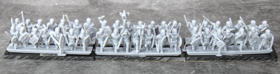 Thumbnail: 10mm 3D Printed Gallic Warriors