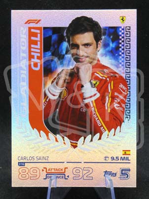 316 Carlos Sainz F1 Gladiator Turbo Attax 2024
