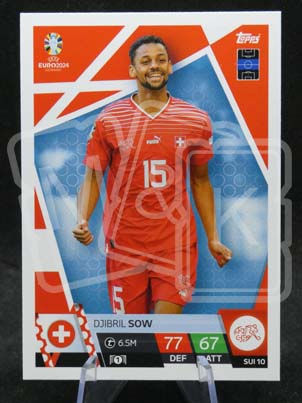 SUI10 Djibril Sow Match Attax EURO 2024