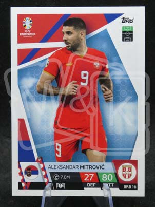 SRB16 Aleksandar Mitrovic Match Attax EURO 2024