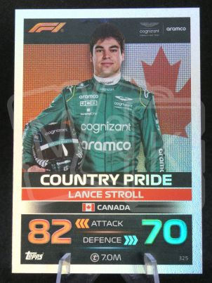 325 Lance Stroll F1 Country Pride Turbo Attax 2023