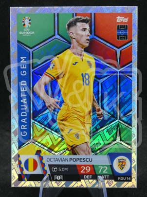 ROU14 Octavian Popescu Graduated Gem Match Attax EURO 2024