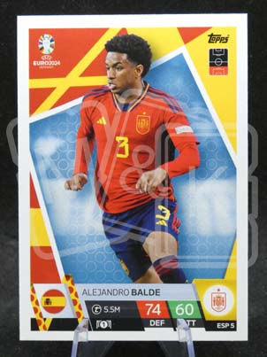 ESP5 Alejandro Balde Match Attax EURO 2024